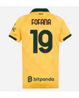 AC Milan Youssouf Fofana #19 Maglia Gara Terza Repliche 2025-26 Donna Maniche Corte